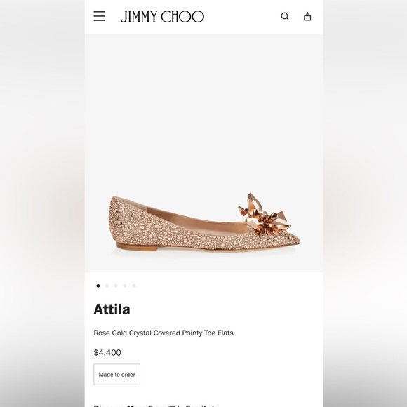 Jimmy Choo Attila Flats - NEW - Picture 3 of 17